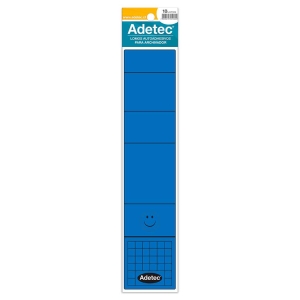 Lomos autoadhesivos para archivador Azul - Adetec