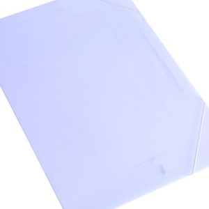 Carpeta PVC cartera c/elástico oficio transparente - Auca (28304)