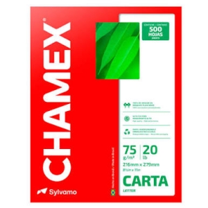 Papel fotocopia T/Carta, Marca Chamex
